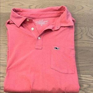 Vineyard Vines Men's Coral Polo Shirt